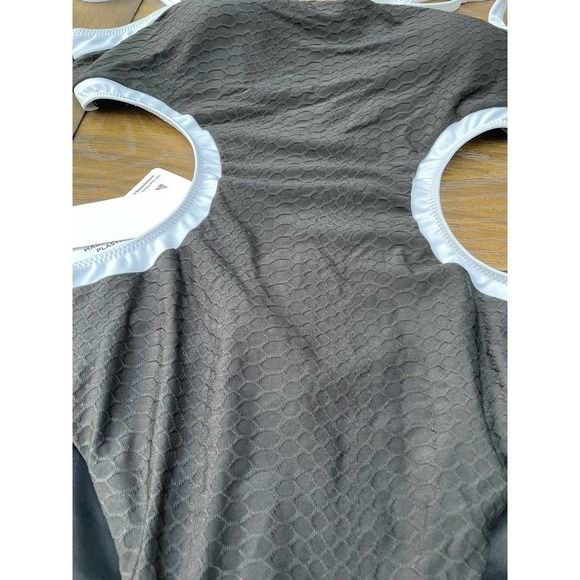 Sanctuary Snake Bite Mod Square Neck Monokini Swimsuit XL Black white - Picture 6 of 12